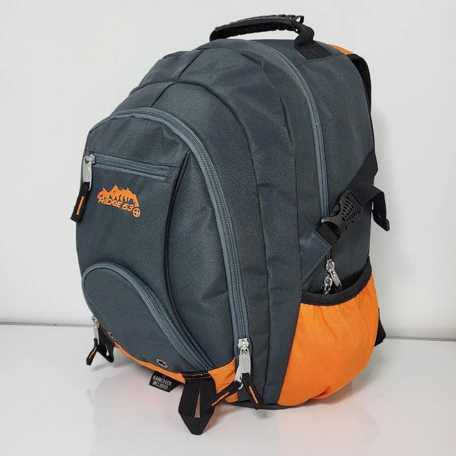 ■ Ridge 53 - Bolton Backpack - Grey and Orange