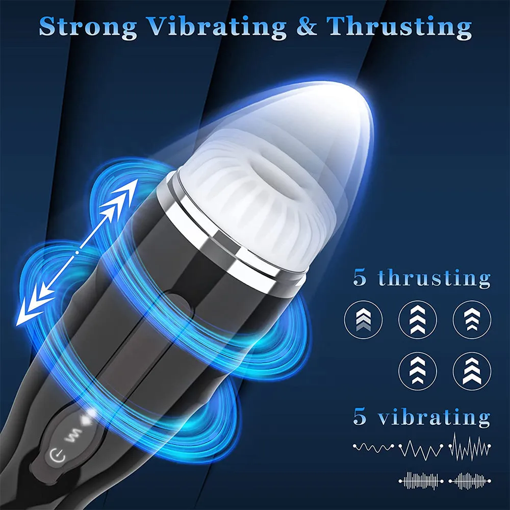 10 Vibration Telescopic Modes Male Masturbators Adult Vagina Masturbator Cup