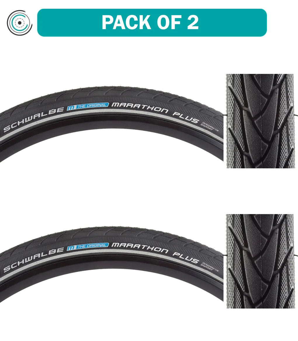 2 Pack Schwalbe Marathon Plus Performance Twin SmartGuard 20x1.35 Wire TPI 100 11100757