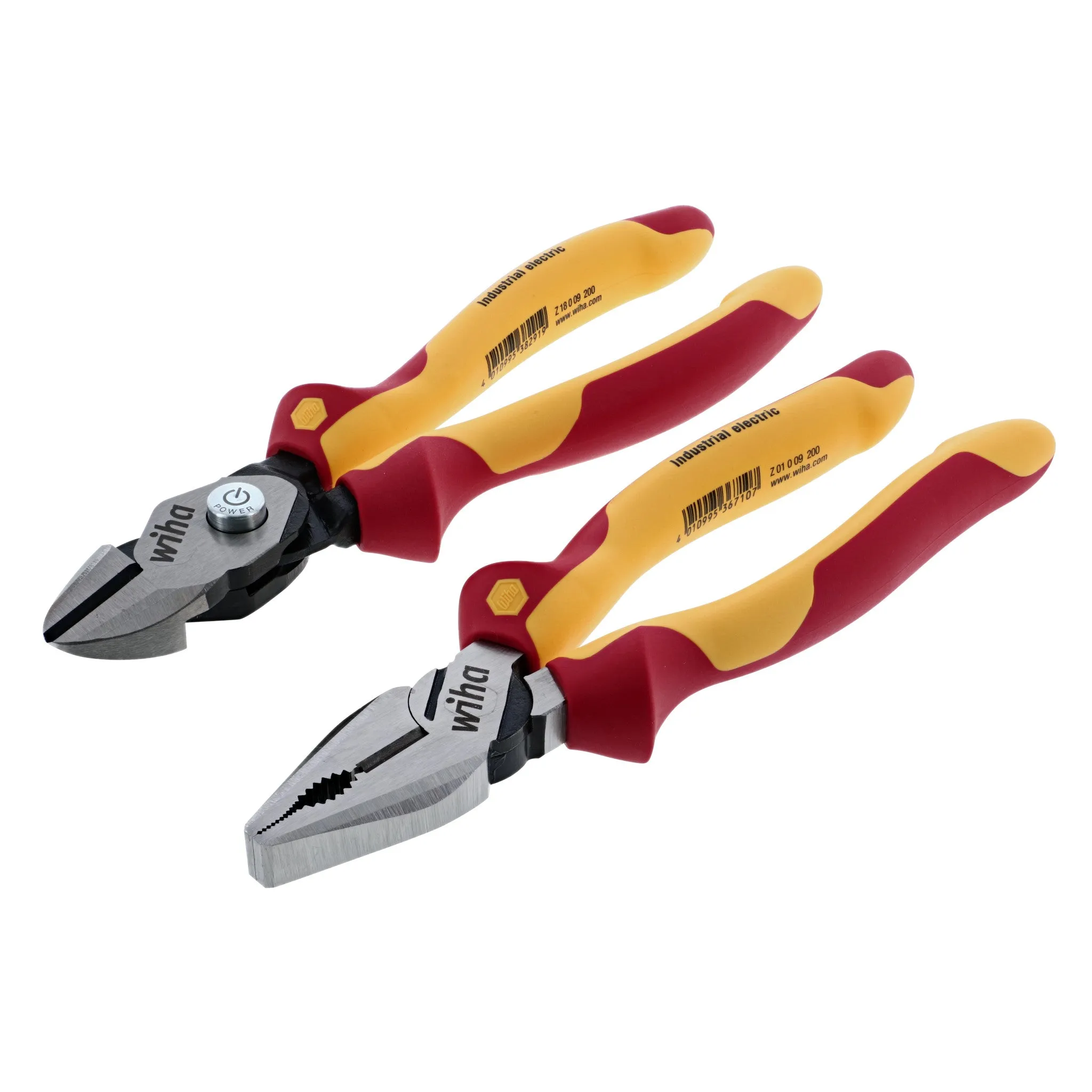 2 Piece Insulated Combination Pliers and BiCut Compound Cutters Set