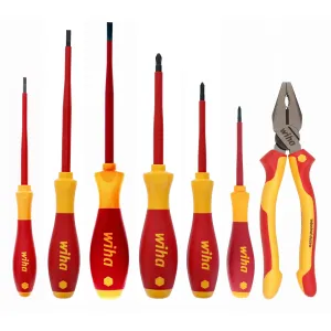 7 Piece Insulated Lineman's Pliers and Screwdriver Set