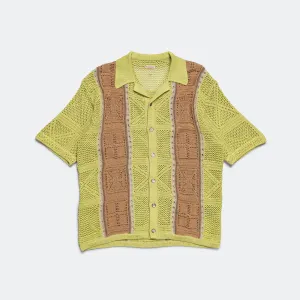 7G Crochet Knit TENNESSEE Aloha Polo - Lime