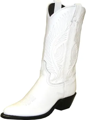 Abilene Women's White Western Cowgirl Boot Round Toe, White