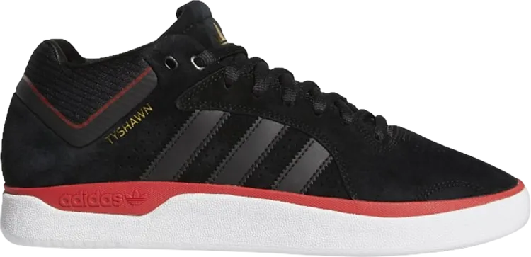 Adidas Tyshawn 'Black Scarlet' sneakers, black