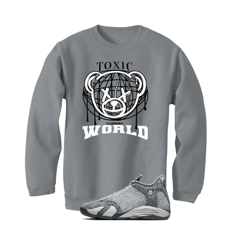 Air Jordan 14 “Flint Grey” | illcurrency Grey T-Shirt (Toxic World)