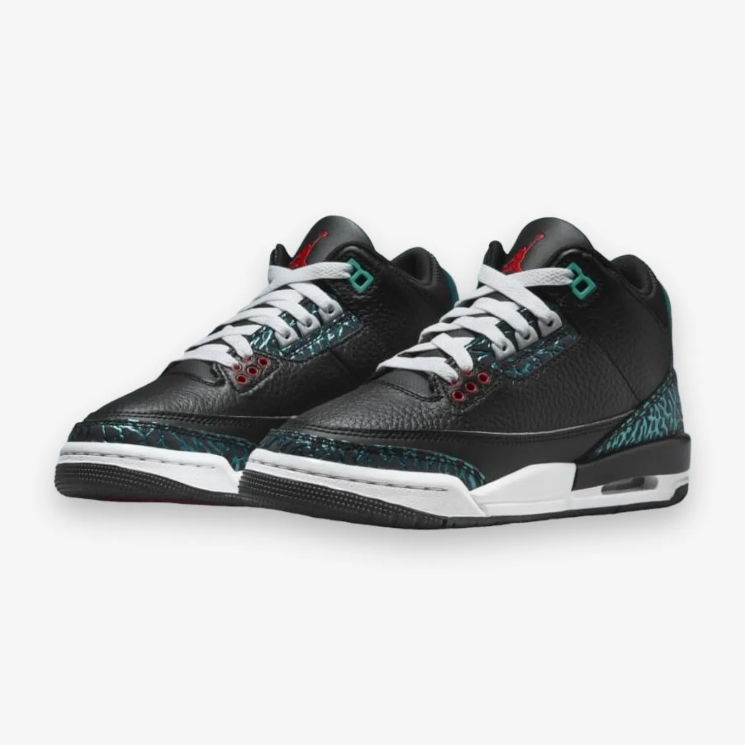 Air Jordan 3 Retro GS Black siren red hyper jade FV5437-001