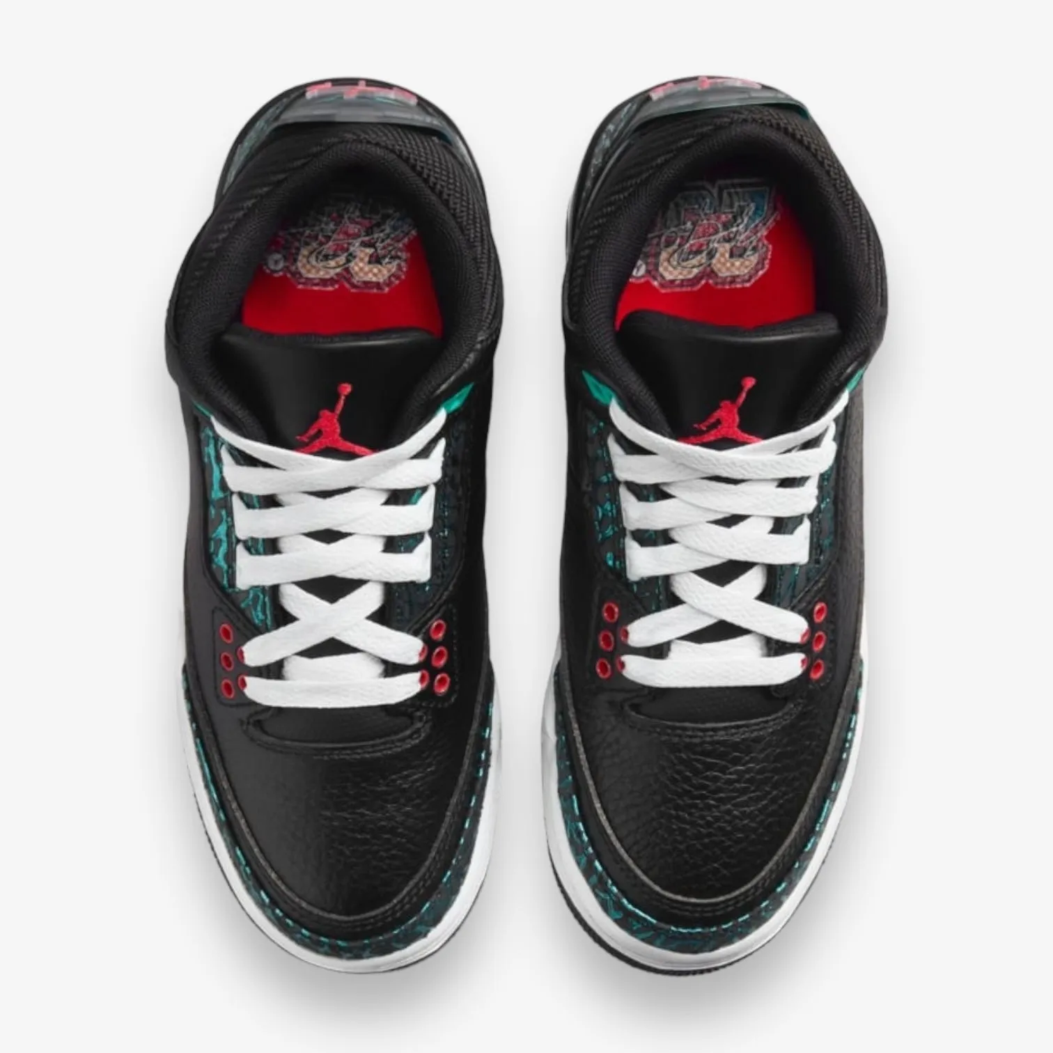 Air Jordan 3 Retro GS Black siren red hyper jade FV5437-001