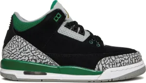 Air Jordan 3 Retro GS Pine Green, black