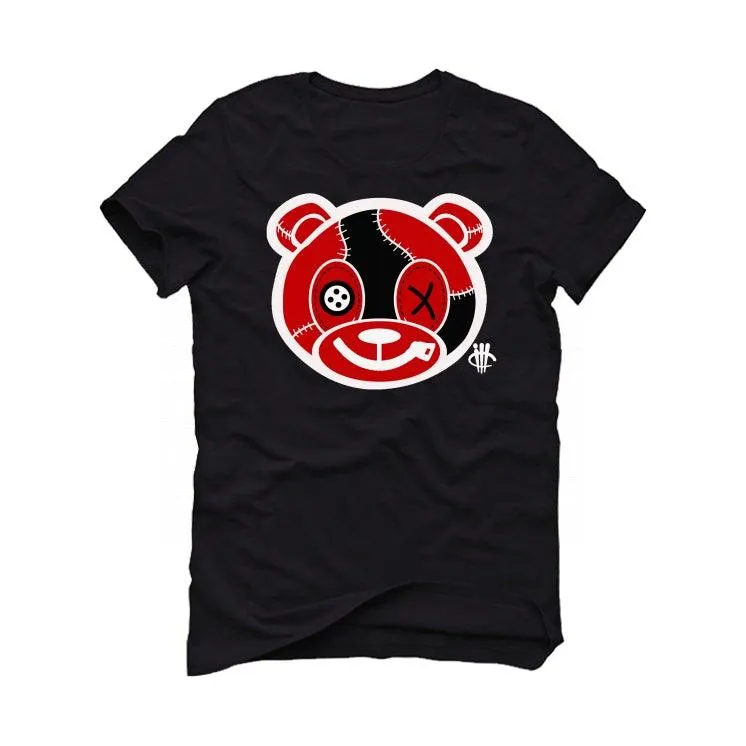 Air Jordan 4 “Red Thunder” Black T-Shirt (stitched up ted)