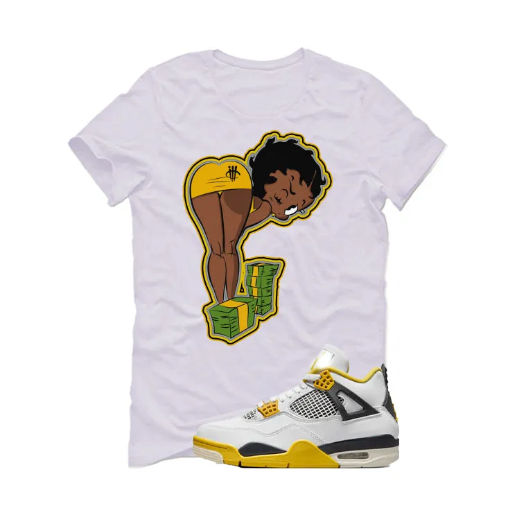 Air Jordan 4 WNNS “Vivid Sulfur” | illcurrency White T-Shirt (BOO)