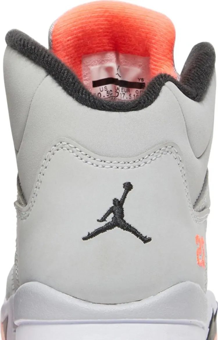 Air Jordan 5 Retro PS Wolf Gray Hot Lava sneakers, gray