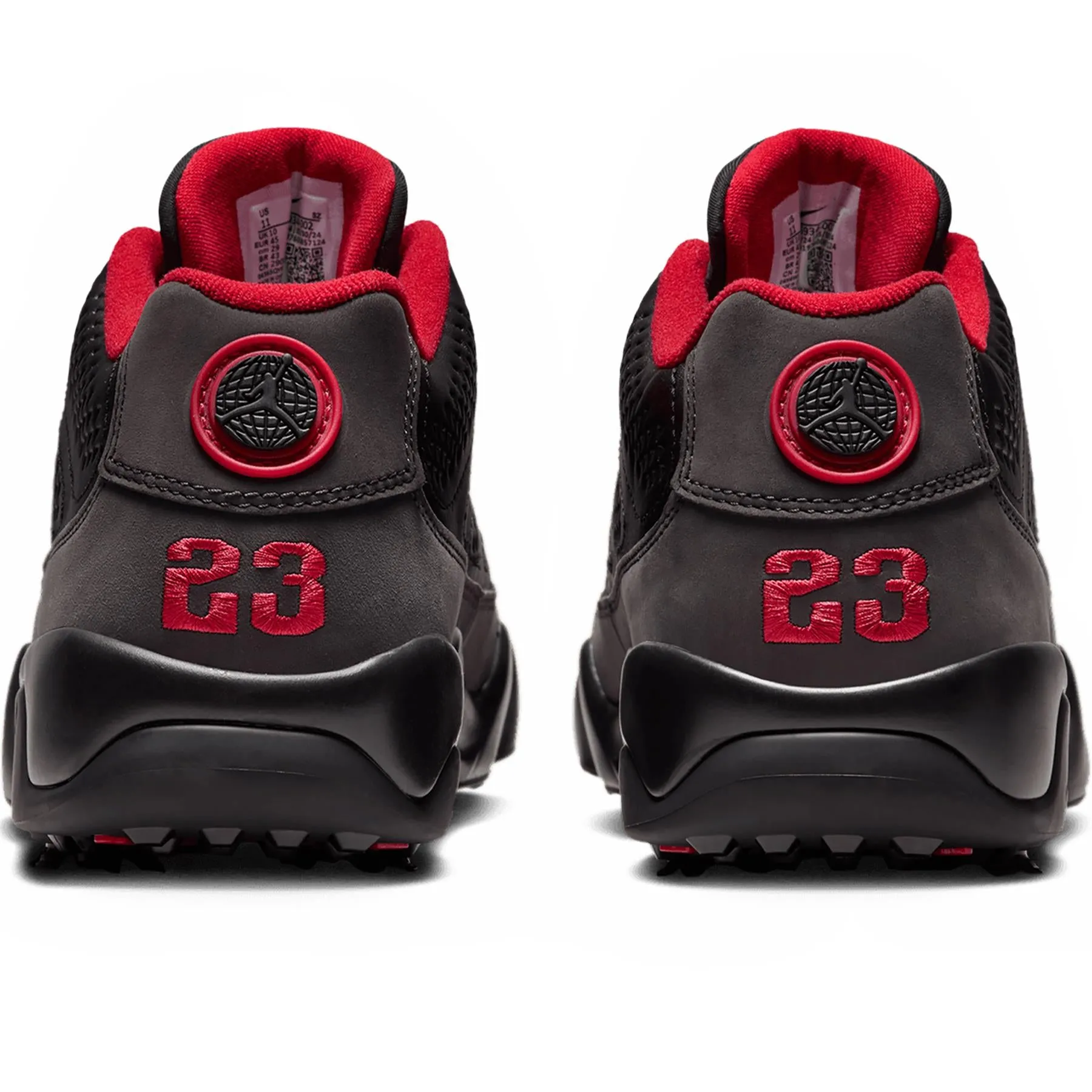 Air Jordan 9 Retro Golf Shoes Black/Dark Charcoal - W24