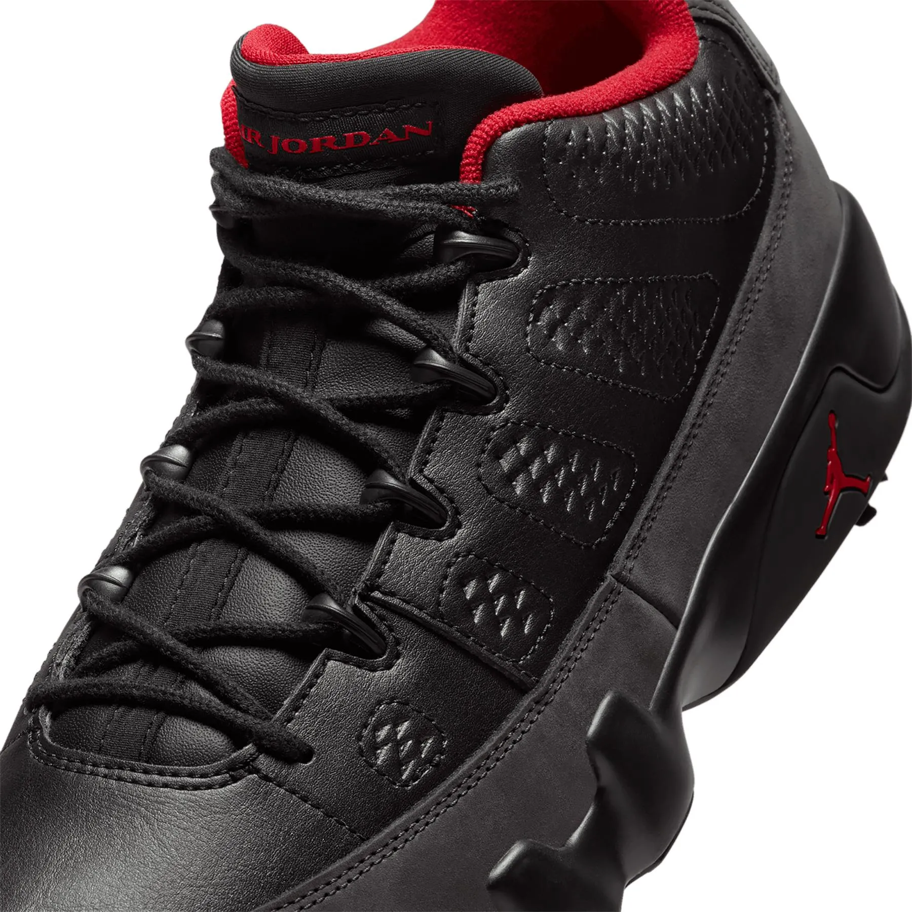 Air Jordan 9 Retro Golf Shoes Black/Dark Charcoal - W24