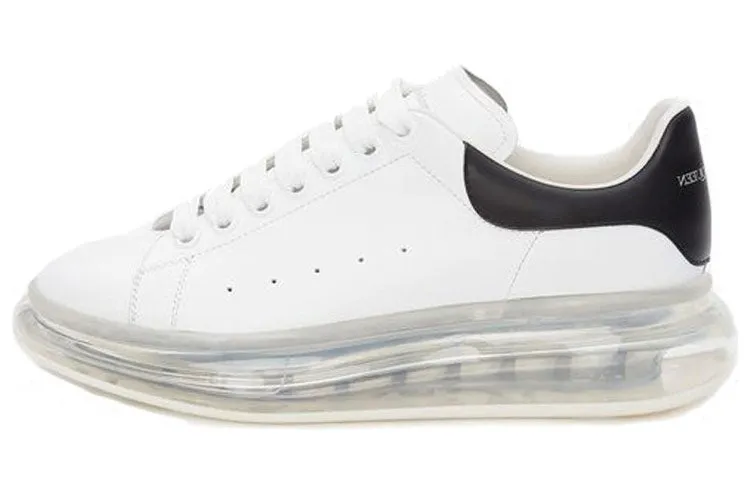 Alexander McQueen Oversized Sneakers, White/Clear/Black