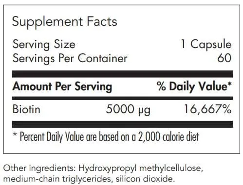 Allergy Research Group Biotin 5000