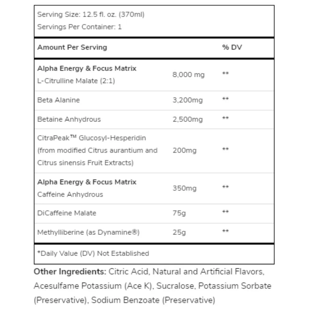 Alpha Prime Pre Workout RTD 12 Case