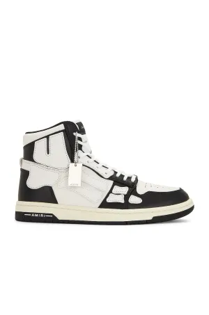 Amiri Skel Top Hi Sneakers, Black & White