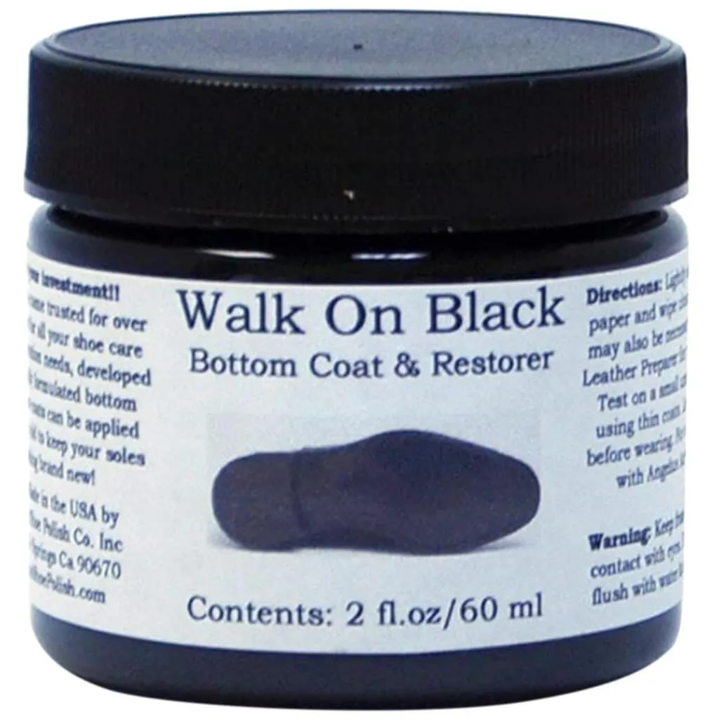 Angelus Walk on Black Bottom Coat and Restorer 2oz