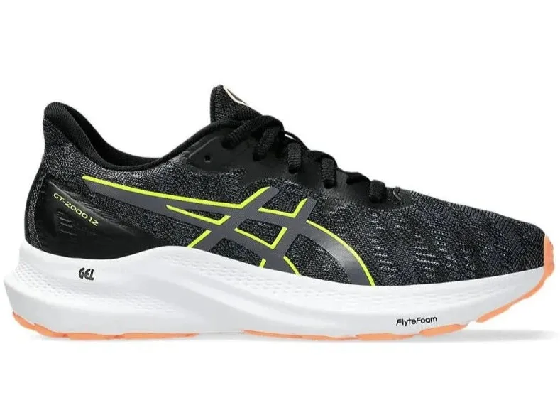 Asics Gt-2000 12 GS - Black/Safety Yellow (Kids)