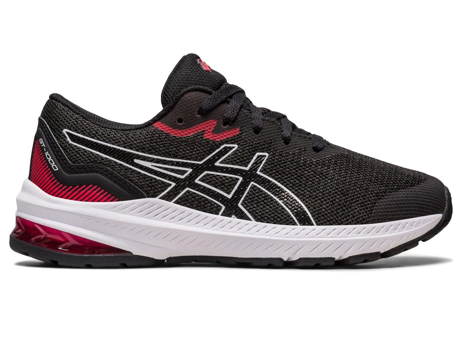 Asics Kid's GT 1000 11 GS - Black/Electric Red