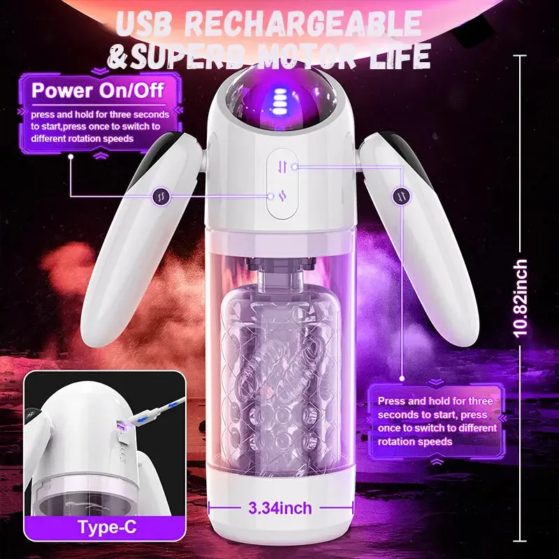 Astronaut Telescopic Swivel Masturbation Cup