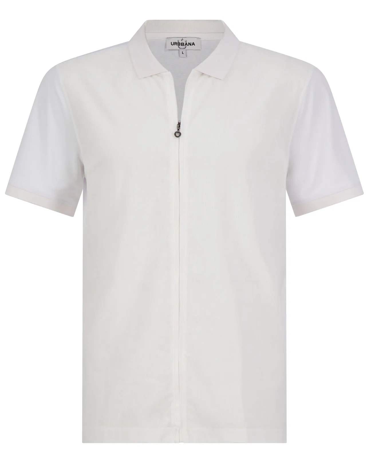 Athens cotton/linen Polo - White