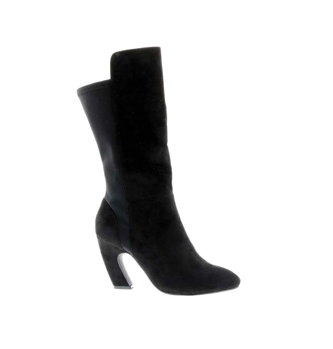 Bellini Chrome Women Boots In Black Micro/stretch