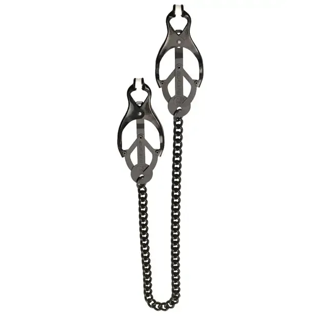 Black Butterfly Clamp W/link Chain