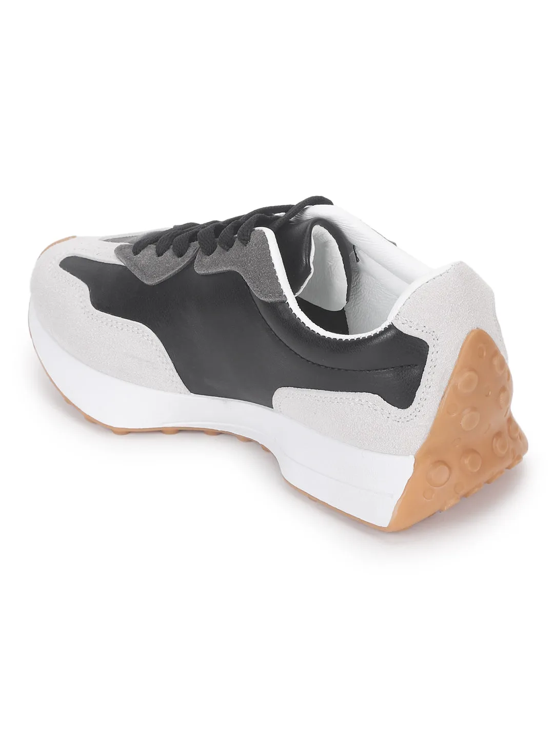 Black PU Chunky Sneakers (TC-MT1-BLK)