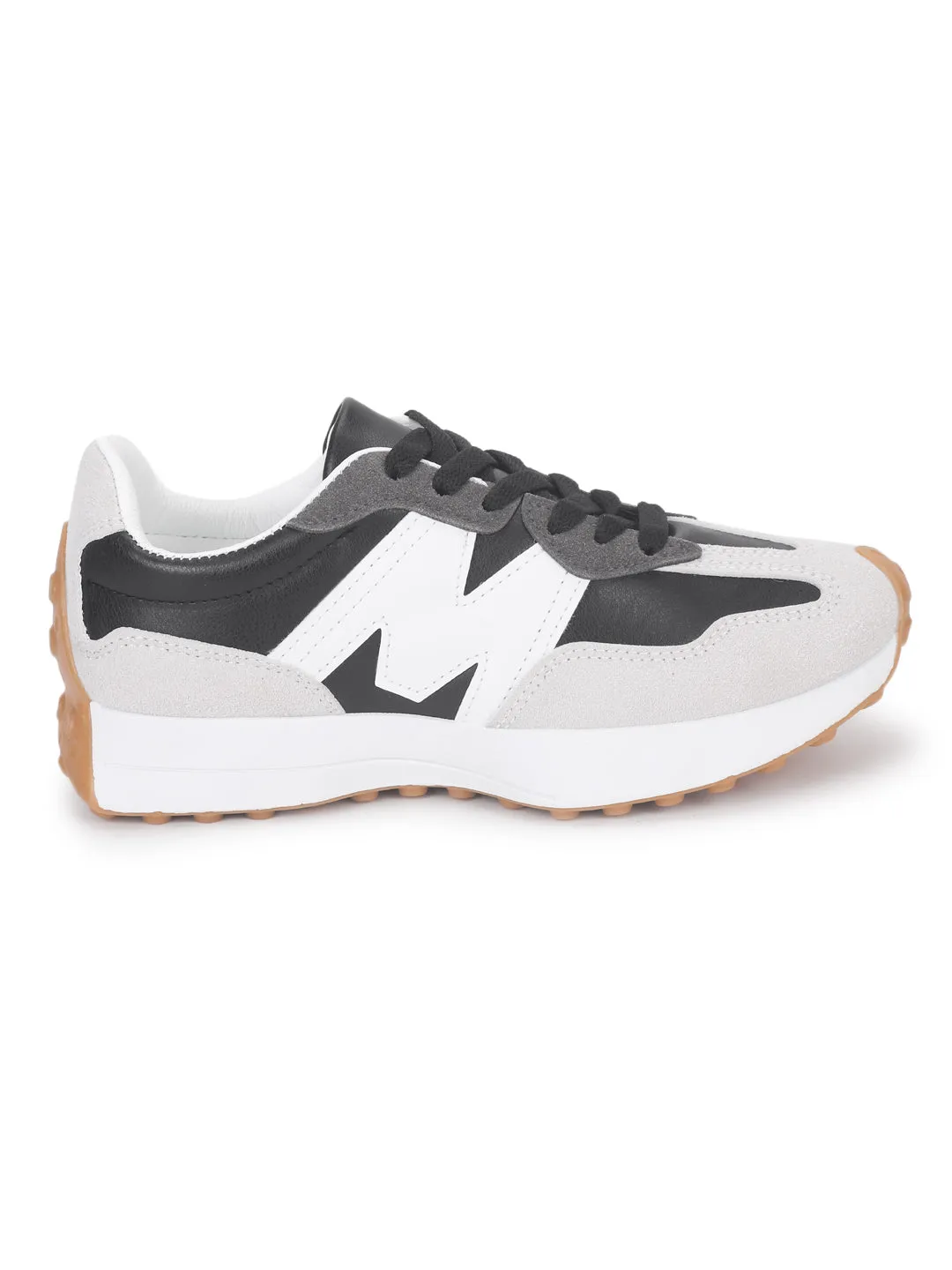 Black PU Chunky Sneakers (TC-MT1-BLK)