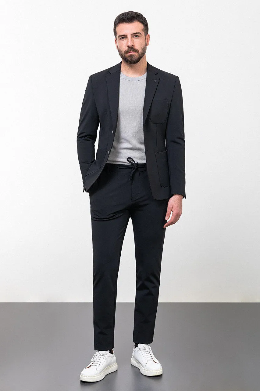 Black Smart Casual Suit.