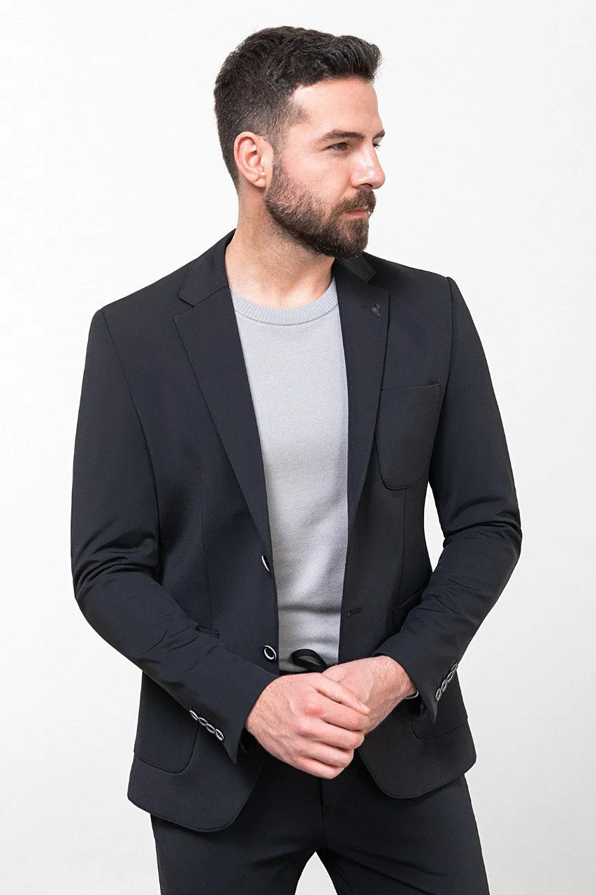 Black Smart Casual Suit.