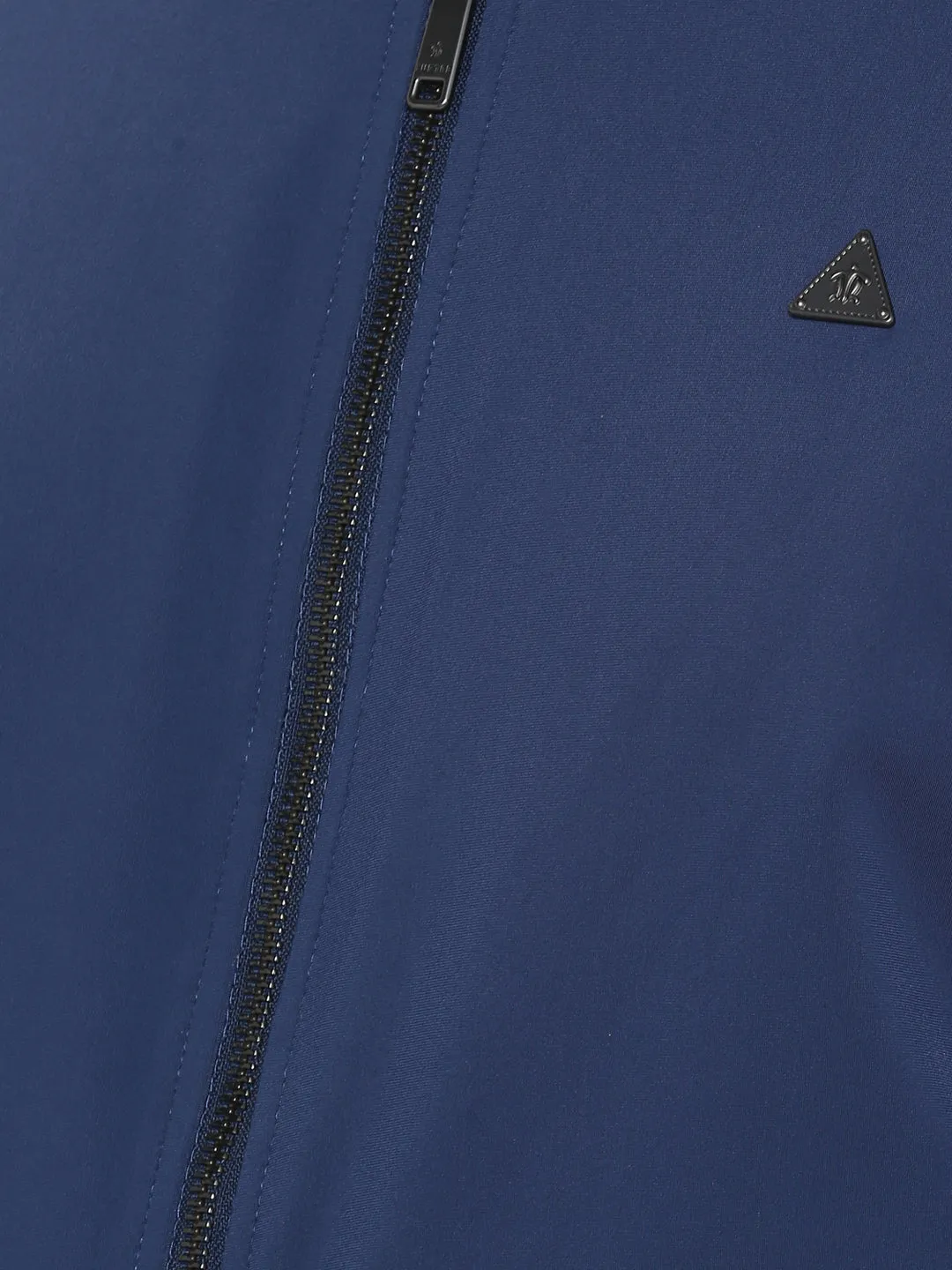 Blue Solid Reversible Windcheater