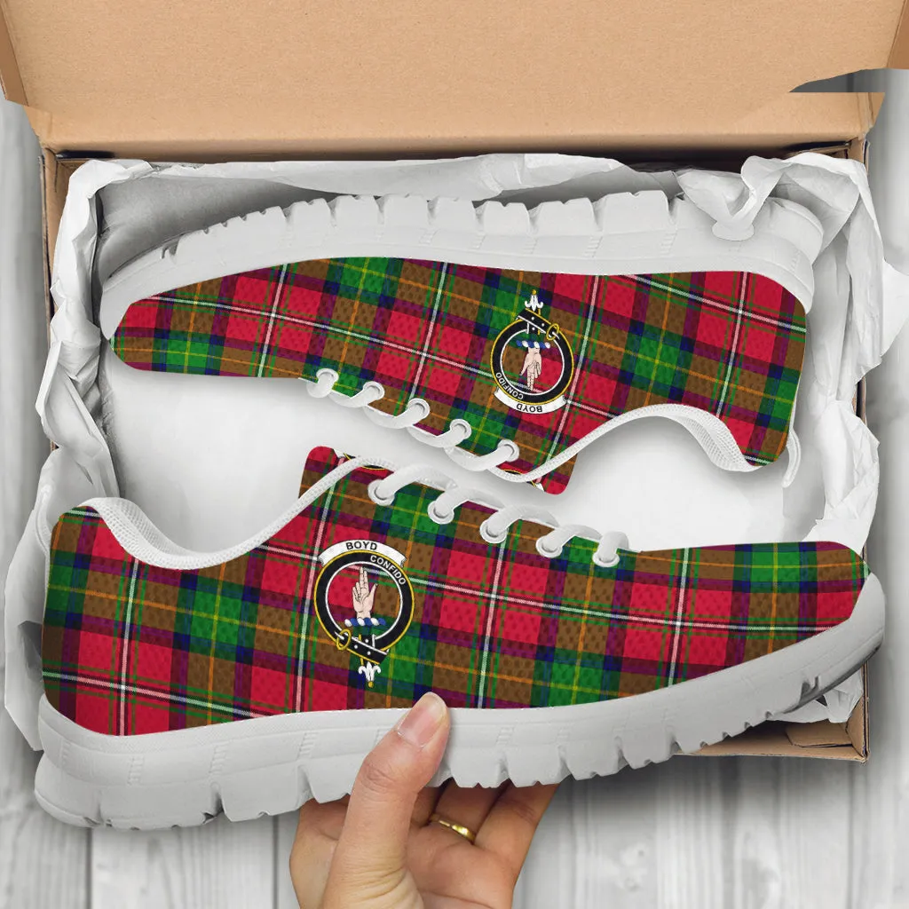 Boyd Tartan Sneakers with Family Crest