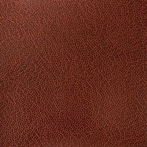 Brown Football Faux Leather Vinyl Fabric