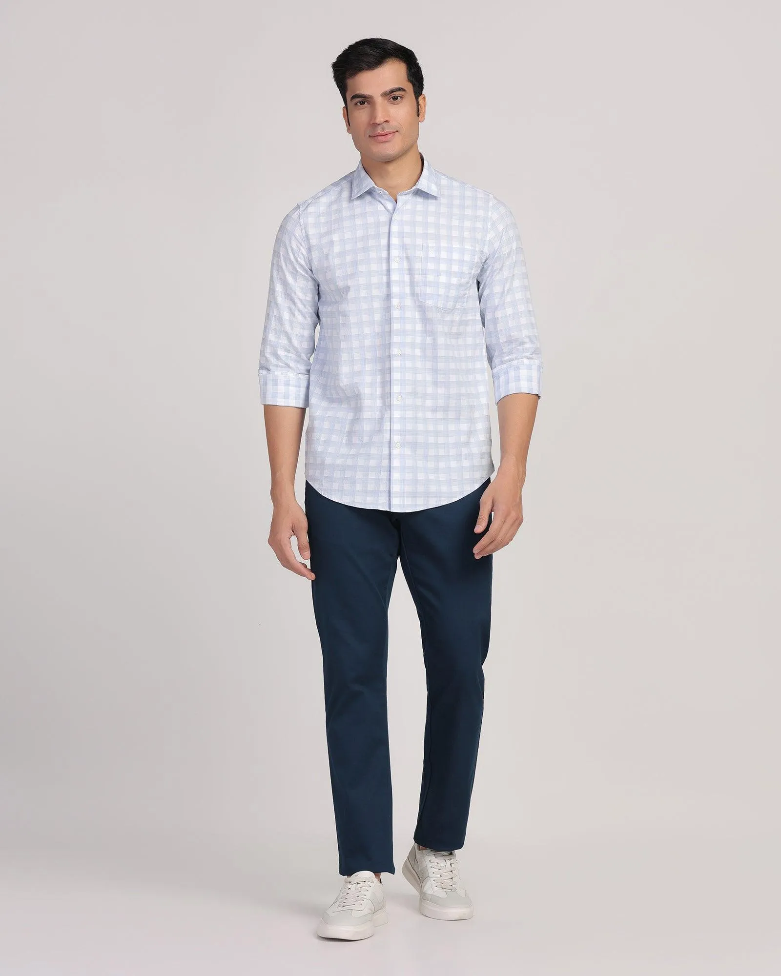 Casual Blue Check Shirt - Torin