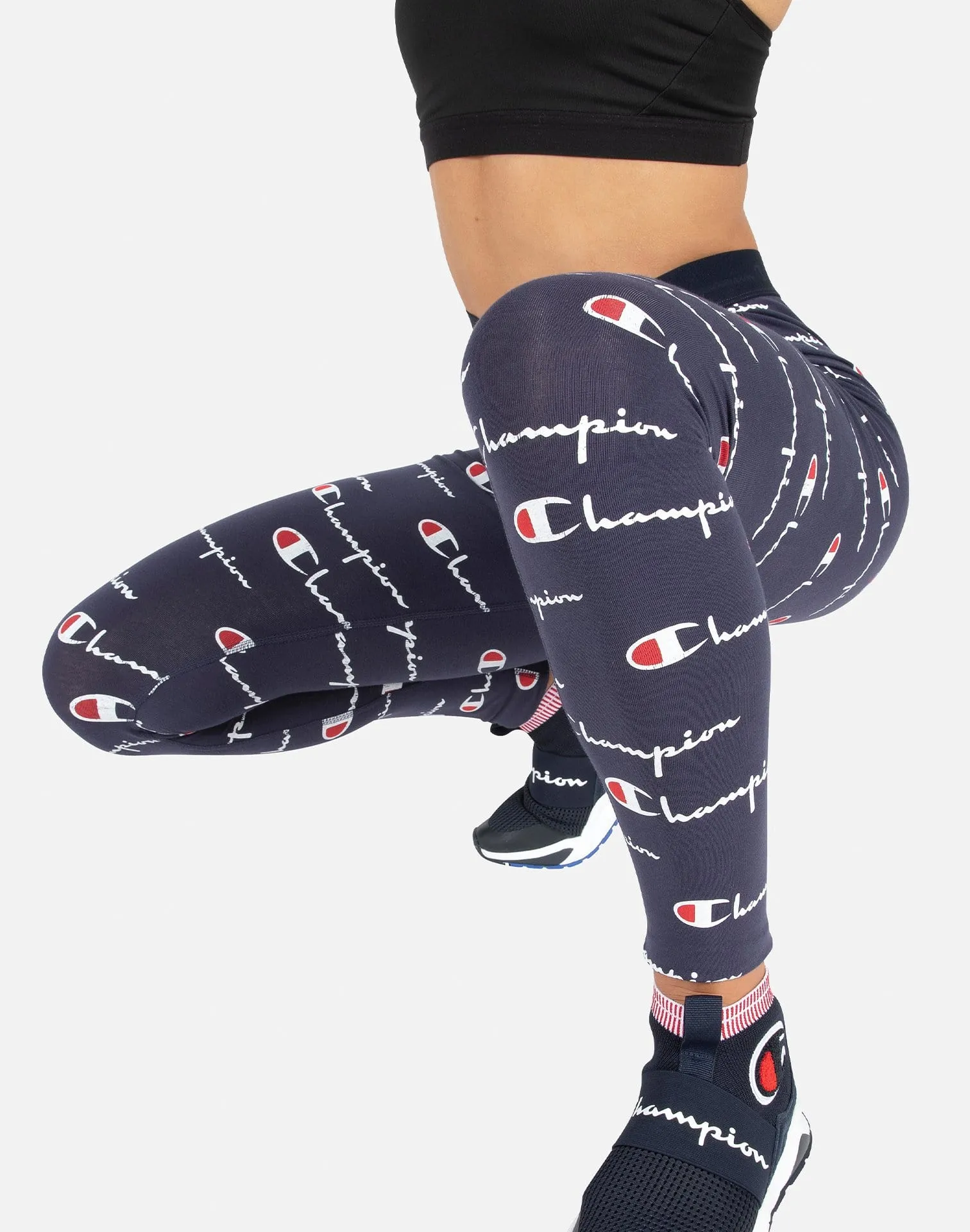 Champion ALL-OVER LOGO LEGGINGS