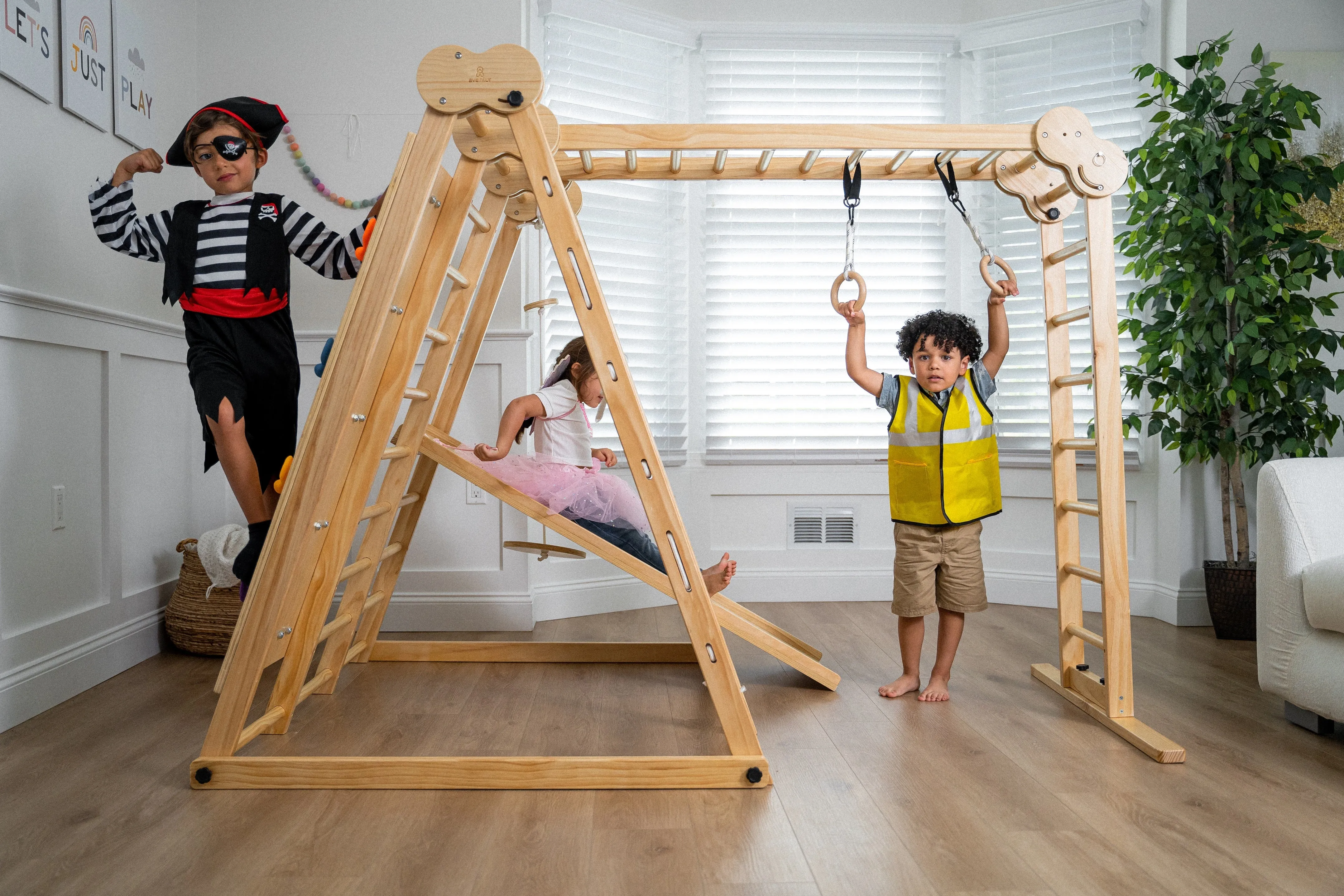 Chestnut - 8-in-1 Indoor Jungle Gym