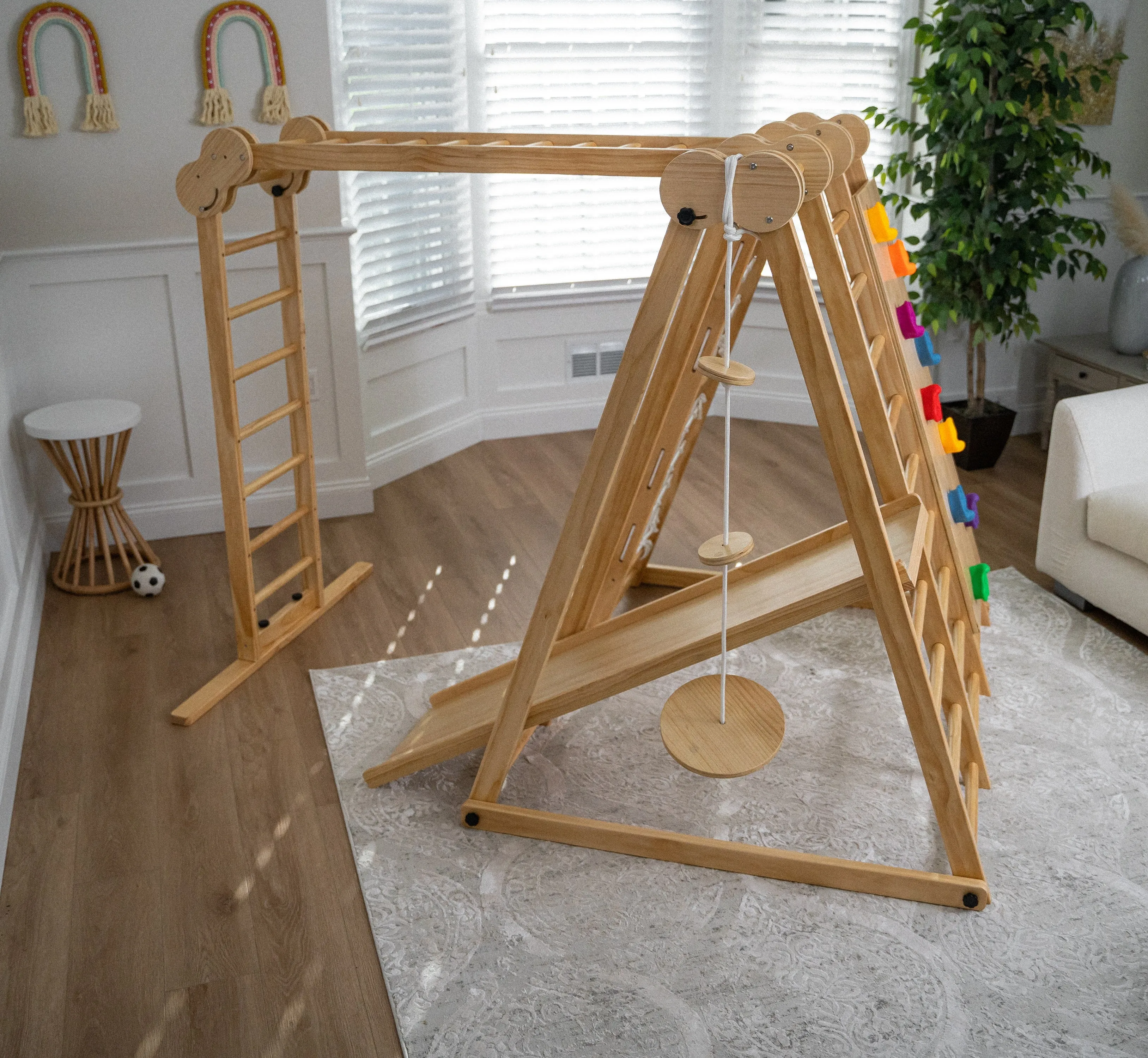 Chestnut - 8-in-1 Indoor Jungle Gym