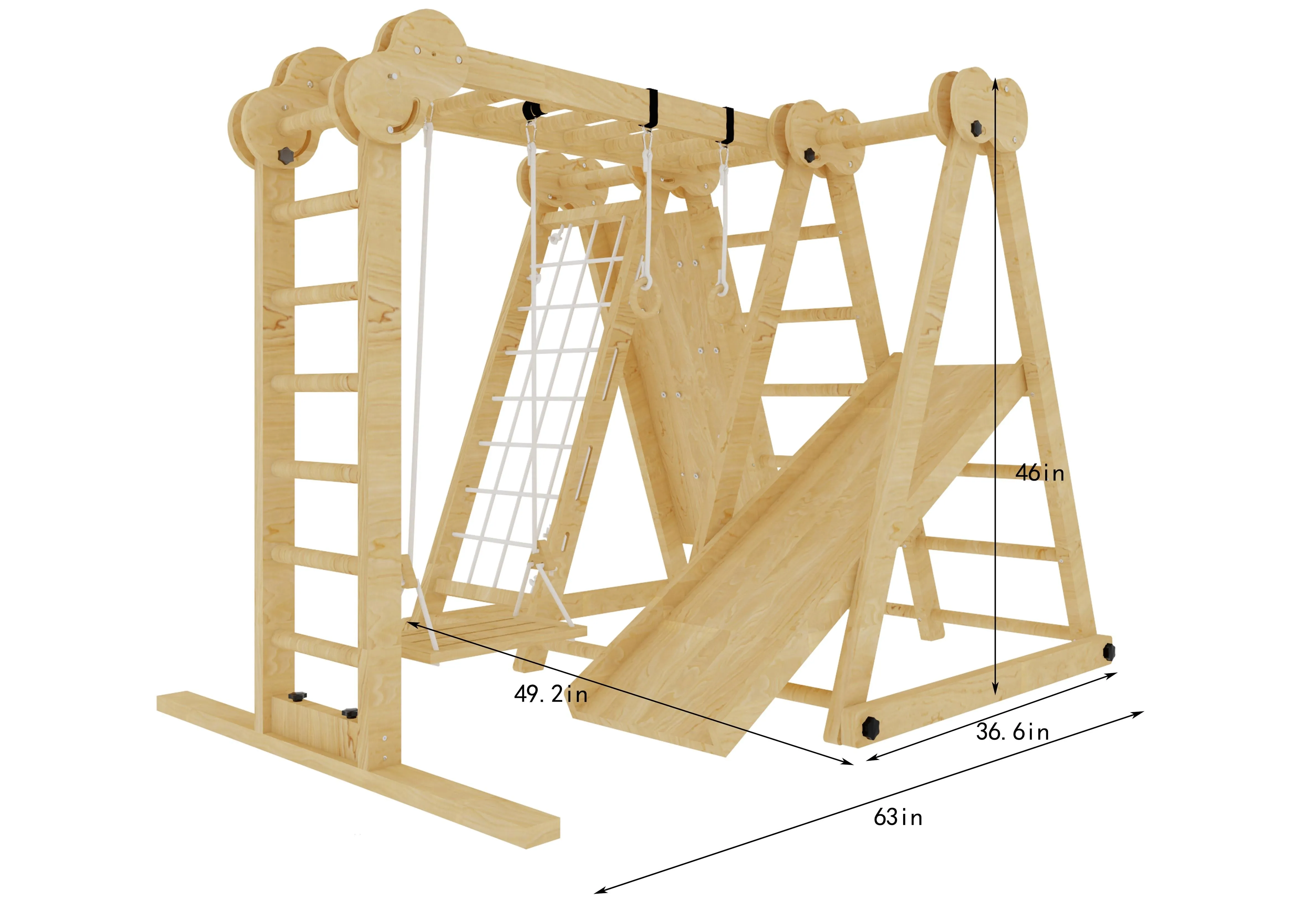 Chestnut - 8-in-1 Indoor Jungle Gym