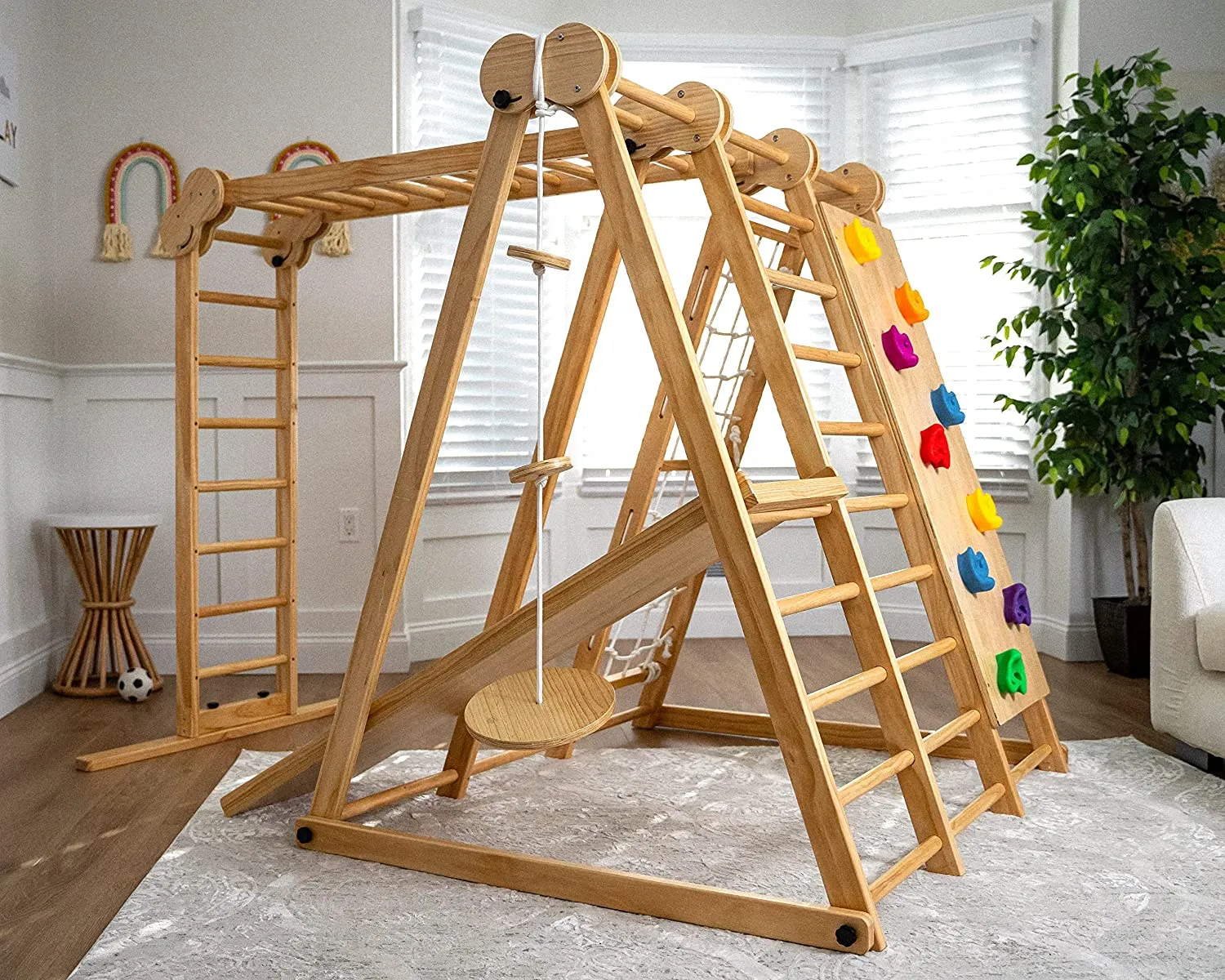 Chestnut - 8-in-1 Indoor Jungle Gym