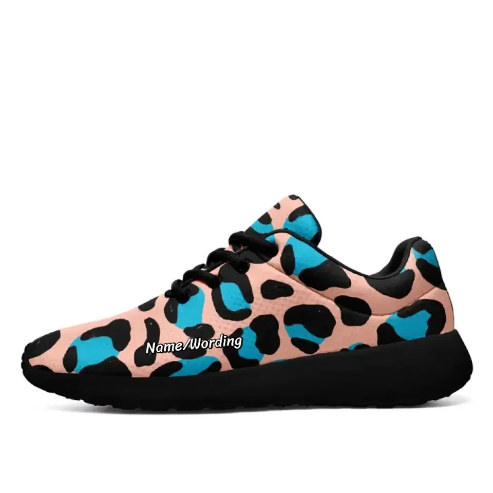 Company logo gifts, Custom Corporate Gifts Personalized Leopard Design Sneakers, Custom Shoes with Leopard print,NL-067-23025601