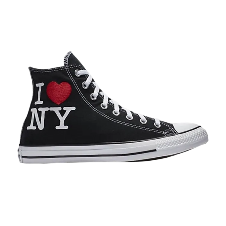 Converse Chuck Taylor All Star Hi 'I Love NY' Sneakers, Black