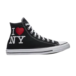 Converse Chuck Taylor All Star Hi 'I Love NY' Sneakers, Black