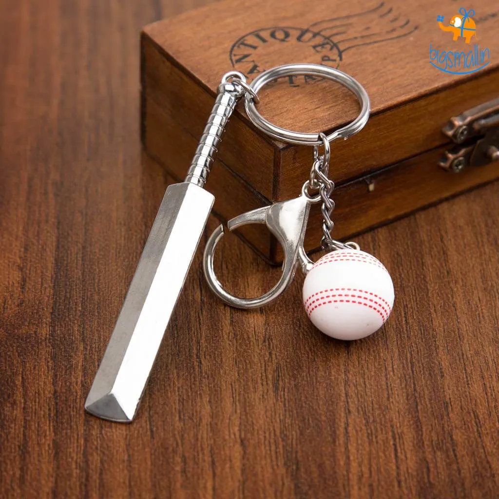 Cricket Metallic Keychain