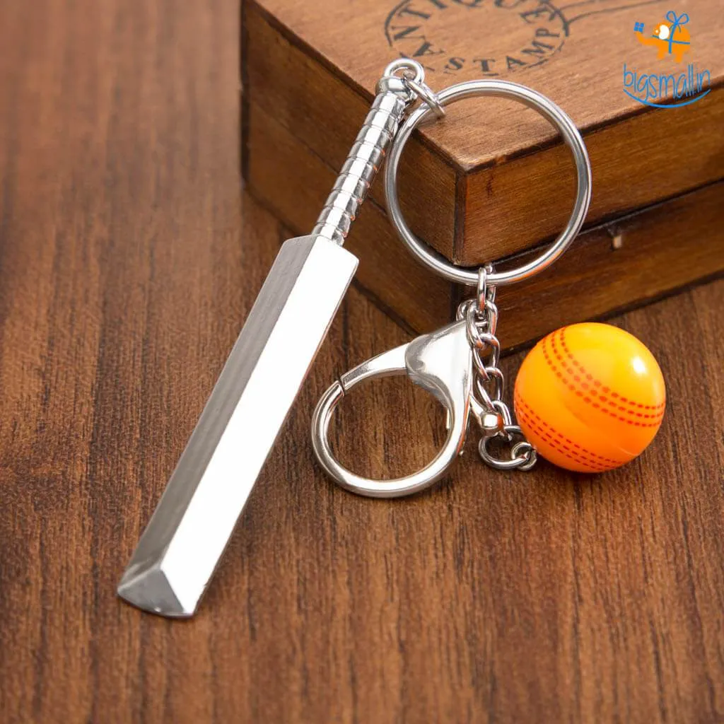 Cricket Metallic Keychain