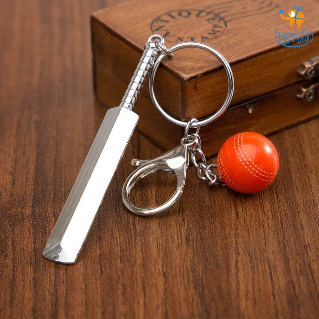 Cricket Metallic Keychain