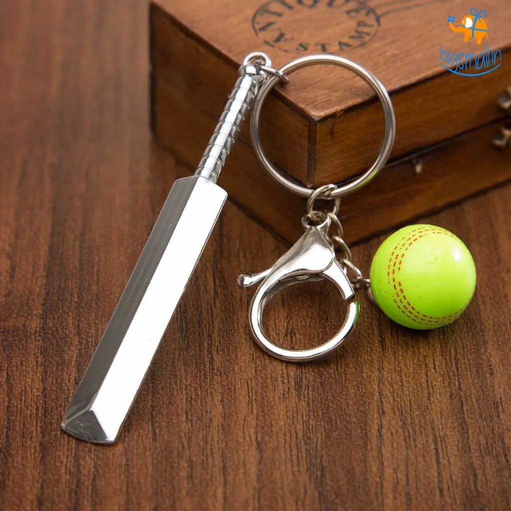 Cricket Metallic Keychain