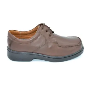 DB Saxon - Mens Wide FIt Lace Up - 4E Fitting - Brown