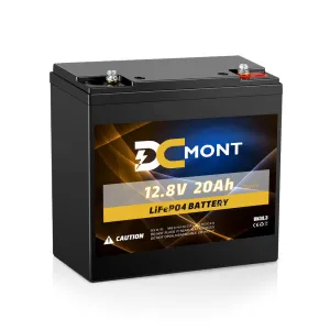 DC MONT 12V 20Ah Lithium Battery LiFePO4 Phosphate Deep Cycle Rechargeable